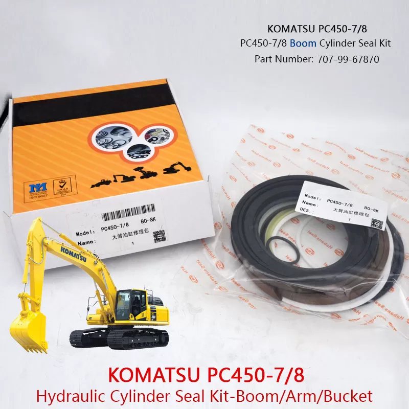 PC450-7 Bucket Cylinder Seal Kit KOMATSU PC450-8 707-99-72240 707-99-66240 PC400-7 PC400-8