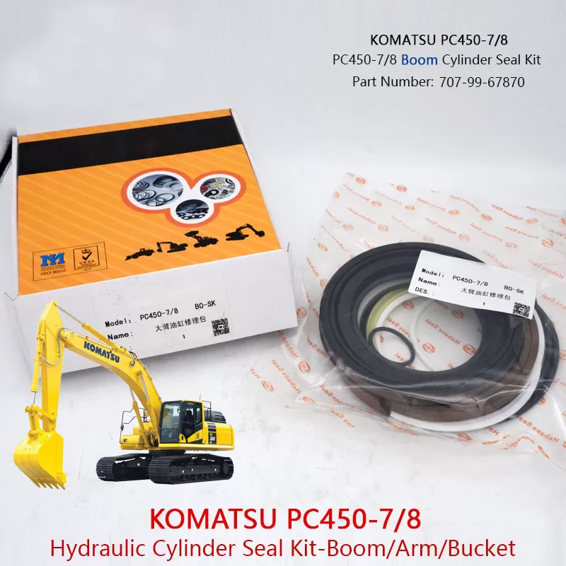 PC450-7 Boom Cylinder Seal Kit KOMATSU PC450-8 707-99-67870 PC400-7 PC400-8